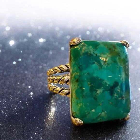 EFFY ENY Sterling Silver & Turquoise Ring - 7 - NWT - Picture 1 of 13